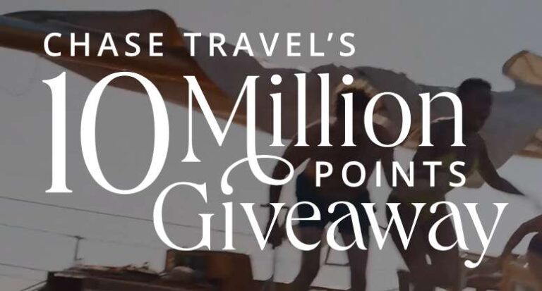 Chase 10 Million Points Giveaway